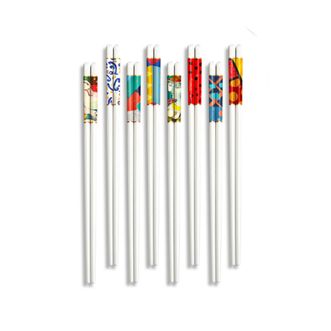 毕加索(PICASSO)陶瓷筷8件套家用耐高温防滑落筷子餐桌用品组合P21K08