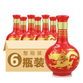 牛栏山百年红10年白酒38度 6瓶整箱装