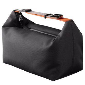 pack all  保温饭盒袋便当餐包可冲洗内胆磁吸扣上班族午餐盒手提袋 炭灰色