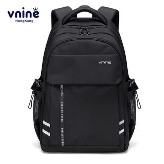 第九城/V.NINE  双肩背包男士15.6英寸电脑包大容量时尚学生书包潮流旅行包VAS13970