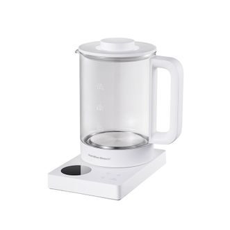 汉美驰/Hamilton Beach  1.5L养生壶电热水壶家用保温电水壶开水壶双层防烫快速加热烧水壶 KT15301白色