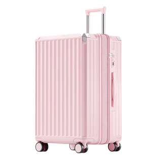 锐承（Ruicheng）  加厚复合材质大容量行李箱 合金包角831扩展-28寸樱花粉