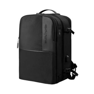 北极猎人/arctic hunter  商务双肩包男士出差多功能大容量可拆卸背包15.6吋电脑包 黑色