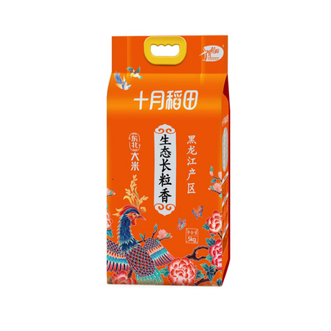 十月稻田  黑龙江产区五常大米 10斤生态长粒香米5kg  黑龙江产区  松软香甜 米香回味悠长