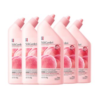 蔬果园/SukGarden  元气白桃香氛洁厕剂500g*5瓶 除菌除垢护釉亮洁