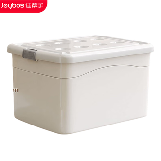 佳帮手 家用两扣奶糕箱 大号 44*33*25cm 灰色/白色 佳帮手 家用两扣奶糕箱 大号 44*33*25cm 灰色/白色