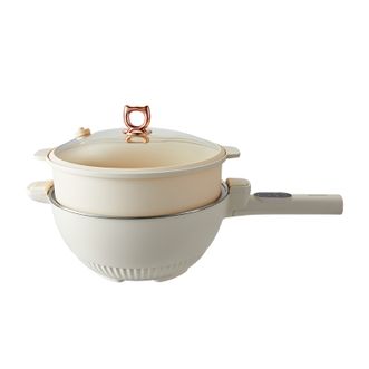 摩动/MODONG  蜂窝不锈钢内胆微压电炒锅6LMD-WYCG03L（PP蒸笼款）