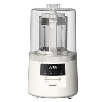 夏普/Sharp  全自动多功能钝刀高硼硅玻璃隔音罩消音蒸汽阀小型破壁机EM-S200L-W