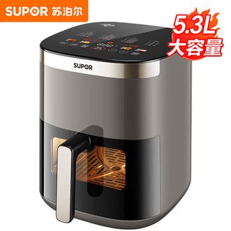 苏泊尔/Supor  空气炸锅  240°高温炸烤  钛瓷炸板不粘更耐磨  三档风量调节  KD53Y91