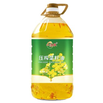 一江秋压榨菜籽油5L农家自榨炒菜油5升装食用油5L