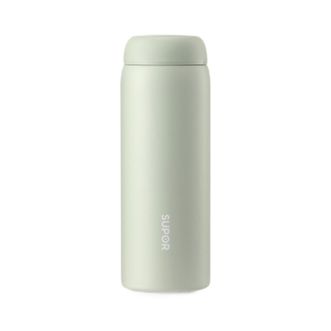 苏泊尔（SUPOR）  不锈钢保温杯  家用茶水杯办公杯  450ML  KC45FP11  灰豆绿