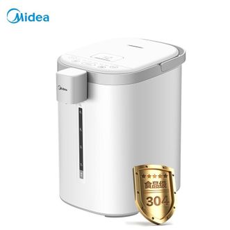 美的（Midea）电热水壶 SP50E502 电热水瓶恒温电水壶304不锈钢5L多段温控烧水壶双层防烫饮水机煮茶壶智能 经典白