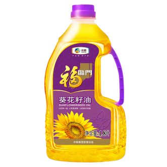 福临门  食用油压榨一级葵花籽油1.8L
