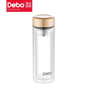德铂（Debo）  穆里纳玻璃水杯  DEP-781  耐热双层玻璃杯320ML