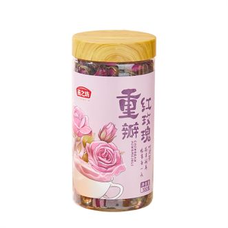 燕之坊  重瓣红玫瑰花茶100g花草茶干玫瑰泡水喝的养生茶