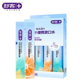 舒客  漱口水便携条装口臭簌口水 深层清洁 清新口气 一次性清新口气12ml×20条