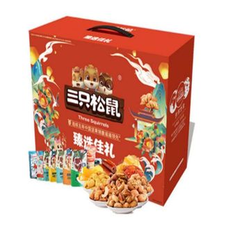 三只松鼠（Three Squirrels）  臻选佳礼坚果礼盒1328g （9袋）