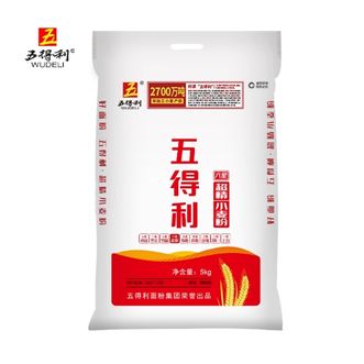五得利/WUDELI  六星超精小麦粉5kg中筋家用面粉10斤