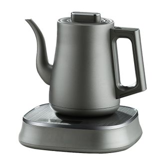 亚摩斯/Amos  纯钛电热水壶  全自动底部上水泡茶台烧水壶煮茶器  1L电茶炉电水壶茶壶保温一体茶壶
