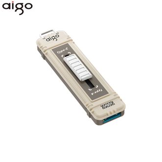 爱国者（aigo）  双接口U盘M1【灰-1TB】 USB3.2 Type-C 高速固态u盘 读写同速1000MB/s 适用手机电脑平板 大容量优盘