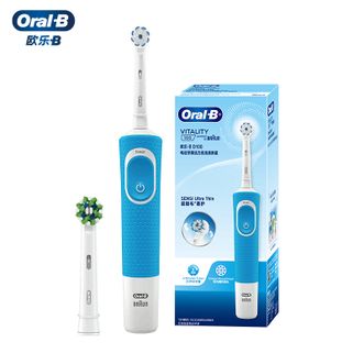 博朗（BRAUN） 欧乐B电动牙刷成人牙刷学生挚爱情侣礼物自动声波旋转震动充电式D100蓝色