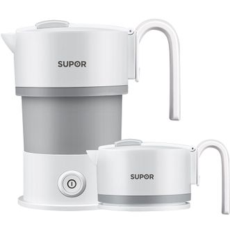 苏泊尔/Supor  电热水壶  0.6升食品级硅胶折叠电水壶  出行专用便携式烧水壶开水壶