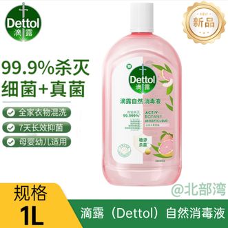 滴露/Dettol  衣物消毒液自然香氛洗衣清洁杀菌除螨除臭48H留香1000ml