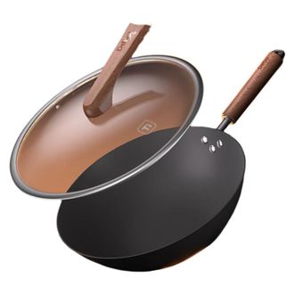 Debo  德铂钛铸铁锅DEP-DS451 不粘钛铸铁锅+蒸格+锅盖+铲 32cm
