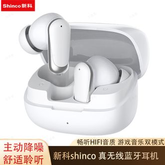 新科/Shinco  真无线蓝牙耳机运动游戏音乐HiFi音质耳机语音助手无感配戴 GT19