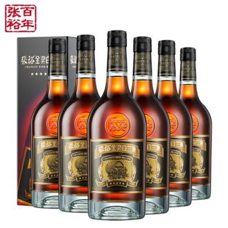 张裕 五星金奖白兰地 洋酒葡萄蒸馏酒 高端宴请酒 700ml*6整箱装