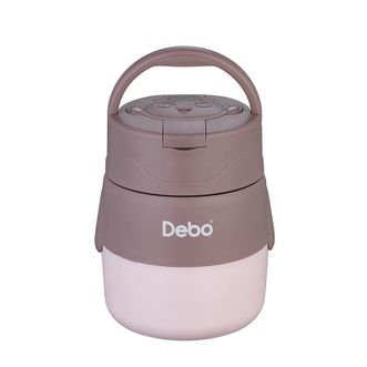 德铂（Debo）  便携早餐杯 304不锈钢密封锁鲜 通勤餐盒双层隔热-500ml