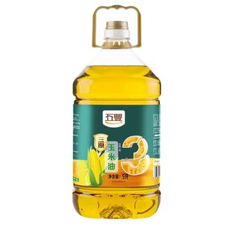 五丰  三原压榨玉米油5L  原生|原榨|原配