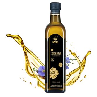 XH  纯亚麻籽油500ml瓶装一级物理冷榨进口原油健康食用油