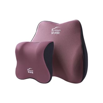 爱车屋（ICAROOM）  乳胶减压头枕+腰靠 I-R712AB+I-R632AB