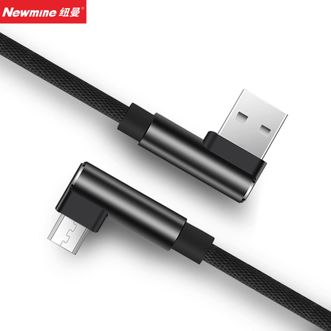 纽曼（Newmine）M801双弯头安卓充电线 黑色