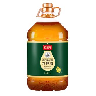 裕道府  低芥酸菜籽油5L 炒菜自然清香
