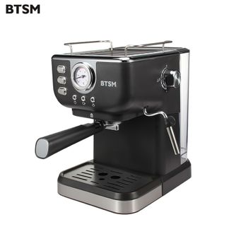 BTSM  压力咖啡机1.5L意式家用20Bar高压家用迷你办公室用可视化压力表