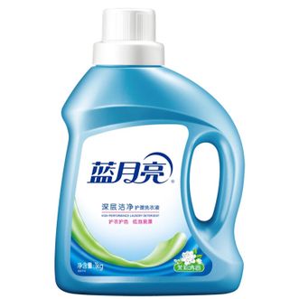 蓝月亮  深层洁净洗衣液 机洗手洗适用 温和配方 强效去污茉莉清香 1kg瓶
