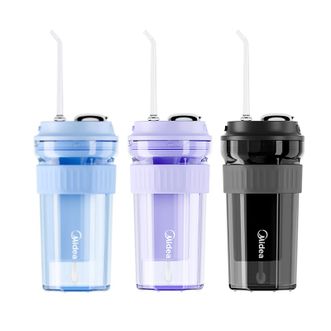 美的/Midea  冲牙器 微气泡水流 1400次/分钟 一级清洁效率 4种洁牙模式 3款喷嘴 100天续航 180ml水箱 冲漱一体 颜色随机 CL2