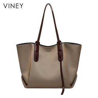 viney  轻奢单肩包女实用大容量托特包百搭手提包时尚女士通勤腋下包 V91541