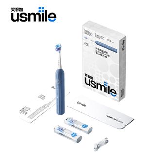 笑容加 (usmile)  电动牙刷 声波震动 防水强续航 缓震不打牙 深度清洁（Y1S雾蓝）