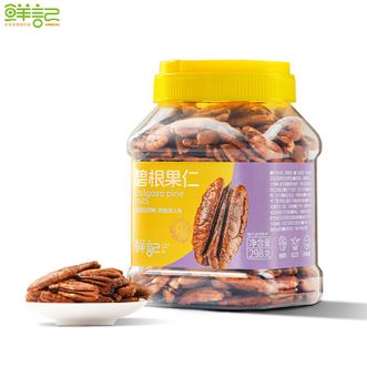 鲜记/xianjee  碧根果仁（奶油味）298g/罐 孕妇儿童休闲零食 办公室炒货小吃
