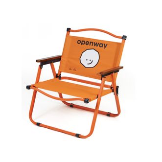 沃特曼  openway礼品双层克米特折叠椅加厚便携折叠椅摆摊座椅露营椅 77621橙色 通用