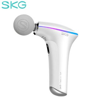 SKG筋膜枪按摩器肌肉放松器全身长续航热敷便携健身器材F-5白色