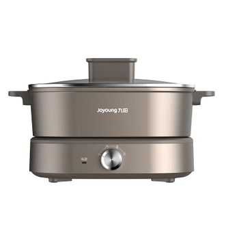九阳/Joyoung  电火锅 家用多功能分体式鸳鸯锅火锅 HG60-G955 配煎烤盘 6L
