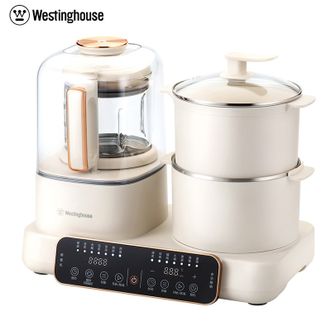 西屋/Westinghouse  多功能破壁机 料理机 蒸煮锅 12D预约加热 全自动豆浆机 家用二合一早餐机 蒸煮料理机