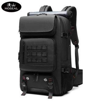漫山/MOSEAL  大容量多功能男士双肩包防盗背包17.3英寸电脑包户外独立鞋仓登山包 MS-1962A