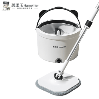 美添乐  净污分离旋转拖把拖布带桶+2块布+清洁片