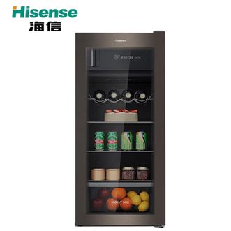 海信/Hisense  125升冰吧家用办公室 净味保鲜茶叶冷藏柜 一级能效红酒饮料柜  JC-125VUT