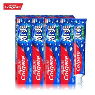 高露洁（Colgate）冰爽薄荷牙膏120g*4支 清新口气冰霜防蛀